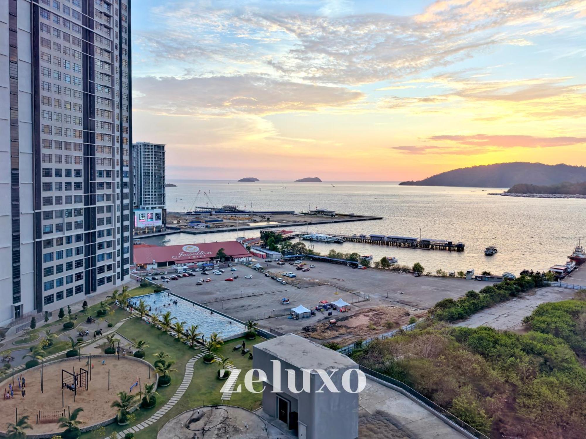 Apartment #14 Jesselton Quay Seaview Corner Washer Dryer