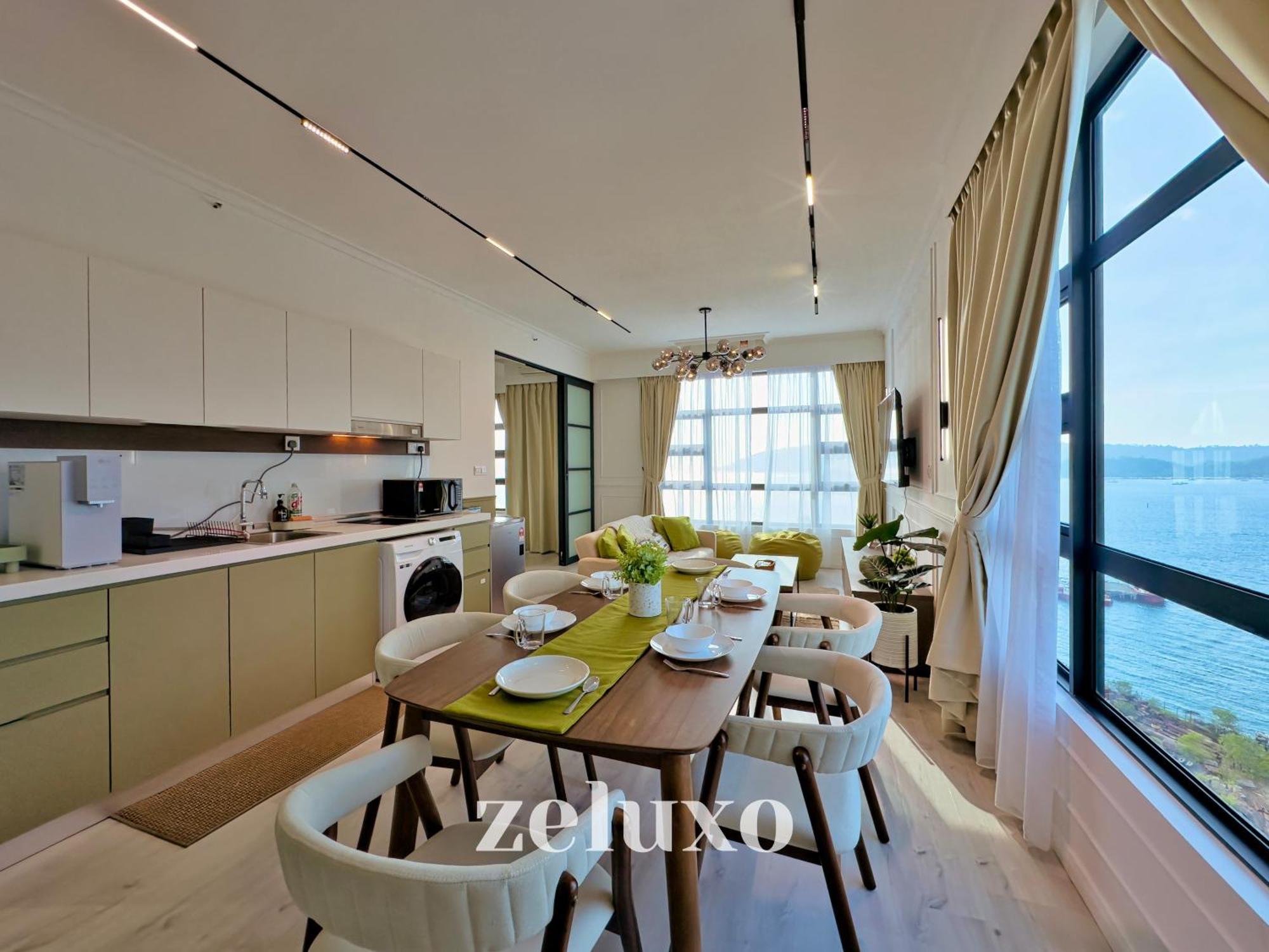 Apartment #14 Jesselton Quay Seaview Corner Washer Dryer Kota Kinabalu