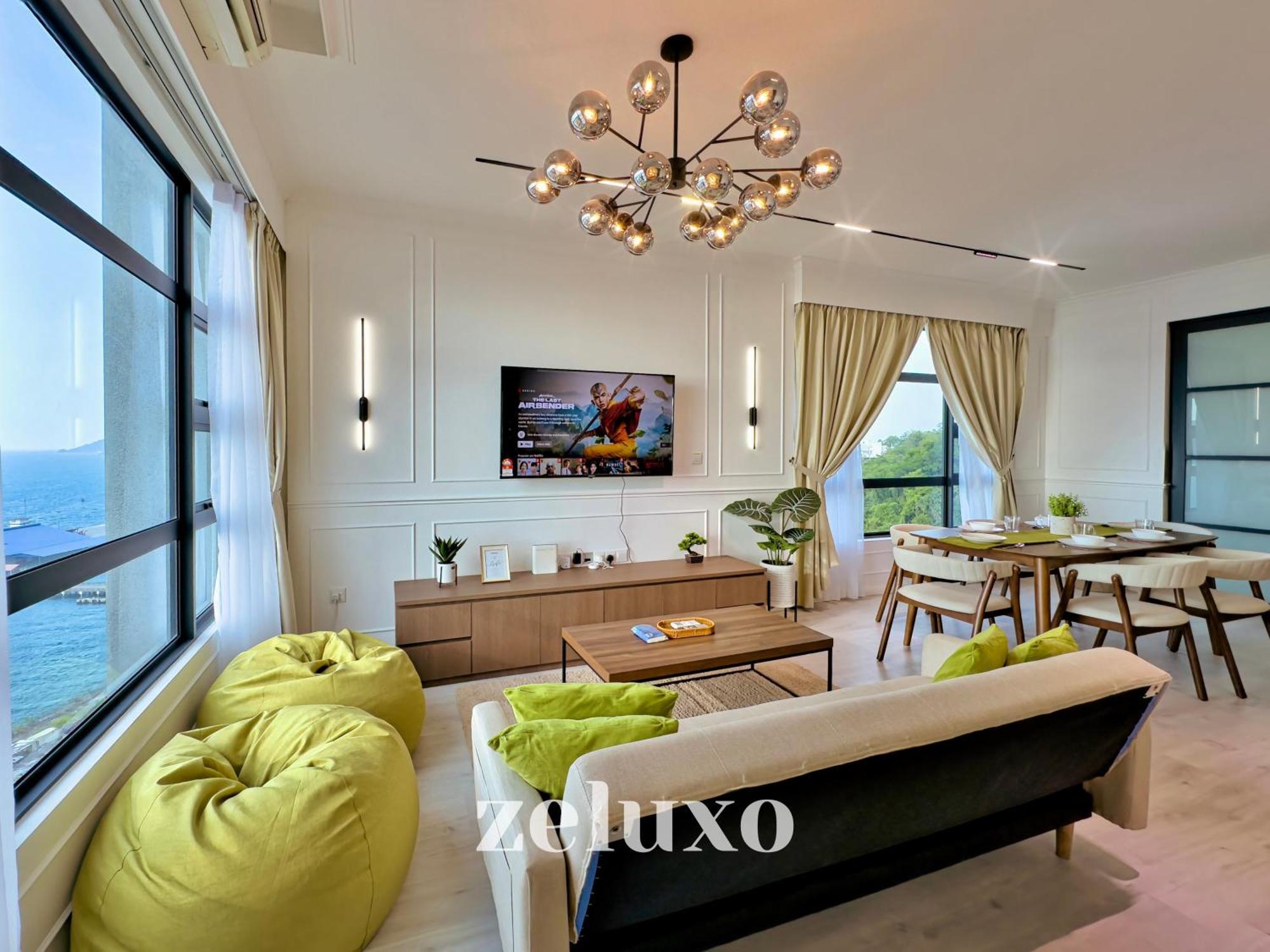 #14 Jesselton Quay Seaview Corner Washer Dryer Apartment *