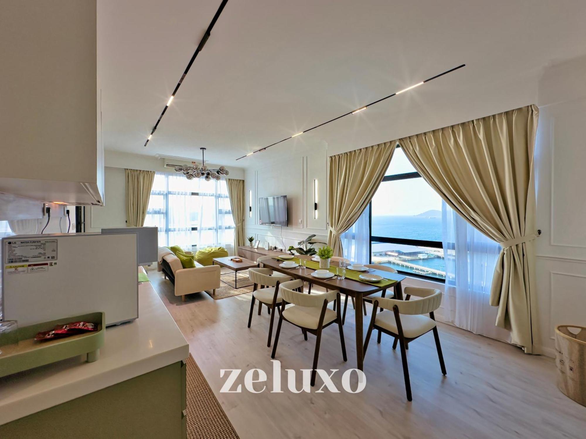 Apartment #14 Jesselton Quay Seaview Corner Washer Dryer